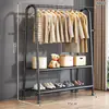 Perchero Vertical de Pie Extra Grueso [32 Tubos Extra Gruesos] Personalizado para Casa de Alquiler Dormitorio Balcón Perchero para Colgar Ropa