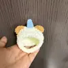 Muñeca de Verdura Tejida a Crochet Hecha a Mano de Peluche Original Oso Autocrítico con Gorro Vestido Hecho a Mano DIY Accesorios Suaves y Lindos
