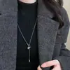 Collar con Colgante de Calabaza Estilo Minimalista y Fresco para Mujer, Cadena Versátil para Suéter de Moda Otoño e Invierno, Sensación de Lujo Ligero de Alta Gama, Adecuado para Sudaderas