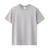 Novo Produto de Verão: Camiseta Waffle Manga Curta 7A Antibacteriana, Absorvente de Umidade, Toque Gelado, Amigável à Pele, Corte Amplo Casual em Tecido Perfurado