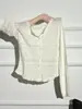 Nueva prenda exterior calada de estilo inspirado en Chanel, cárdigan de punto de manga larga para mujer, chaqueta nicho de longitud hasta el hombro, top de otoño