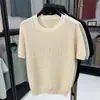 Camiseta Waffle Masculina Amazon Gola Redonda Cor Sólida Básica Respirável Vazada Manga Curta Casual Simples Top de Tricô