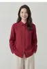 Elegante y transpirable prenda exterior básica y top interior, camisa de lino para primavera y otoño, camisa de manga larga, versátil, corte holgado, adecuada para el trabajo, talla única