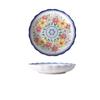 Juego de platos bohemio nuevo Vajilla de cerámica para el hogar Dropshipping transfronterizo Tazón de sopa de doble asa Plato Tazón de cerámica