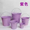 Vaso de Flor de Suculenta de Metal, Balde de Flor, Balde de Brinquedo, Balde de Praia, Balde de Água Pintado, Balde Pequeno de Metal Versátil na Cor de Doce com Frete Grátis
