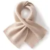 Cachecol infantil de cashmere, estilo longo tricotado, novo design outono/inverno, quente e resistente ao frio, cachecol pequeno, aquecedor de pescoço cruzado, versátil e quente
