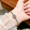 Pulsera de Lazo Micro-Pavimentada con Circonita Super Hada para Mujer Pulsera de Cristal de Lujo Ligero Popular Exquisitos Accesorios de Joyería para Manos