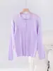 Blusa Plissada Elegante da Moda de Cor Sólida para Mulheres 2025 Inverno Novo Cardigã de Botão Único Manga Curta Longa Gola Alta