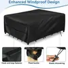 Funda de mesa - tela Oxford engrosada, funda antipolvo universal, impermeable, a prueba de sol y a prueba de lluvia, para uso en exteriores, protegiendo electrodomésticos y muebles