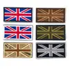 Bandera de la Unión Bandera Bordada Pegatina de Tela Brazalete Decoración para Mochila Parche Cuadrado Insignia Táctica de Moral Velcro