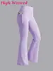 Pantalones Acampanados Casuales para Niñas de Venta Transfronteriza de Cintura Alta Alta Elasticidad Deportivos Ajustados de Secado Rápido Transpirables para Exteriores Pantalones de Yoga