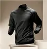 2026 Directo de Fábrica Primavera y Otoño Nueva Camiseta de Manga Larga con Media Cremallera y Cuello Alto para Hombre Negocios Deportes Dropshipping