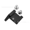 Zapata fría en forma de L con zapata fría vertical para micro-single, base para luz de relleno, adaptador de metal de conversión para monitor, tornillo puede ser lateral 1/4