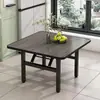 Mesa Plegable, Mesa de Comedor Sencilla para Viviendas de Alquiler, Mesa de Comedor para el Hogar, Mesa Baja Cuadrada para Exteriores, Mesa de Piso, Mesa Pequeña para Montaje de Puesto