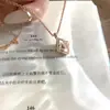 Collar Láser Buqi Lati Oro Rosa Cepillado Italiano Trébol de Cuatro Hojas Pulsera de Cinco Flores Anillo Láser Pendientes