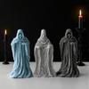 Jiahuimei Adorno de Calavera de Halloween Molde de Silicona DIY Molde para Velas Aromáticas de Calavera Humana Fantasma