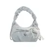 2026 Estilo Coreano Verano Lunares Nube Nuevo Dulce y Fresco Plisado Simple Elegante Bolso de Hombro Cruzado de un Solo Hombro