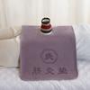 Almohadilla Aislante Especial para el Ombligo de Moxibustión, Calentador de Moxibustión Wuji Xuan para Masaje Pediátrico, Toalla con Agujero para Vaporizar Moxibustión en Forma de Calabaza, Toalla Espesa para Moxibustión del Ombligo