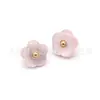 Botón Combinado de Flor de Camisa de Resina Perlada con Pie de Metal de 11.5 mm Botón de Flor de Camisa de Pie Alto Venta al por Mayor