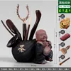 &Frete Grátis Cerimônia do Chá Seis Cavalheiros Combinação Conjunto Completo Acessórios para Conjunto de Chá Kung Fu Colher de Chá de Bambu Pinças Pinças Madeira Maciça