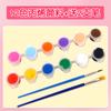 Conjunto de almofadas de tinta coloridas para pintura a dedo infantil Almofada de tinta para palma Pigmento para pintura a dedo Pintura atóxica Grafite pode