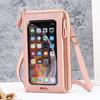 2022 Touchscreen Celular Bolsa Crossbody Feminino Anti-roubo Multifuncional Ombro Único Transparente Mini Carteira Celular Bolsa