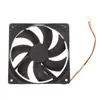 Ventoinha silenciosa de 12cm Ventilador de cabeça dupla Ventilador de chassi de 12cm Linha de terminal do ventilador Alimentação de 3 pinos vento