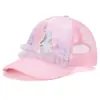 Gorra de Encaje Fino Transfronteriza de Verano con Malla Hueca Sombrilla de Flor para Mujer Transpirable Gorra de Béisbol con Lentejuelas