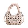 Bolsa de Dumpling Feminina com Bolinhas de Nicho 2025 Novo Estilo Mochila Versátil Bolsa de Ombro Cruzada para Viagem