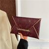 Bolso de Mano Retro Simple Europeo y Americano de Gran Capacidad Texturizado Moda Otoño 2024 Nuevo Bolso de Sobre de Noche para Mujer
