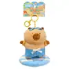 Baimao Original Cartonka Pibala Island Holiday Series Chaveiro de Pelúcia Pingente Fofo de Capivara para Mochila Feminina