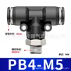 Conector Rápido de Tres Vías Conector Pb Accesorios Neumáticos de Conexión Rápida Conectores Negros y Blancos/Azules