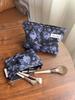 Bolsa de Maquillaje Pequeña Fresca de Margarita Bolsa de Almacenamiento Oscura de Alta Gama Bolsa de Maquillaje para Niña Bolsa de Lona Bolso de Mano Billetera