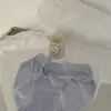 Calcinhas Femininas de Seda Gelo Sem Costura, Calcinhas Femininas de Algodão com Forro e Renda Color Sólida, Calcinhas Sem Costura para Mulheres