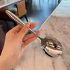 Colher de Aço Inoxidável para Uso Doméstico, Colher de Servir para Buffet de Hotel, Colher Grande Pública com Cabo Longo, Serviço de Colher de Sopa