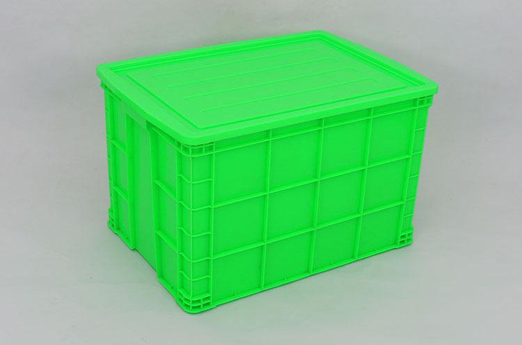 绿色周转箱加厚绿色周转箱深注塑箱HDPE聚乙烯材料