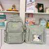 Nova Mochila Versátil Estilo Floresta Simples Ins Grande Capacidade Alta Aparência Borboleta Para Ir ao Trabalho Mochila Escolar para Alunos do Ensino Médio Transfronteiriça