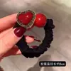 Elástico de Cabelo com Laço de Lã, Bola de Cabelo, Elástico de Cabelo de Ursinho, Argola de Cabelo Elegante de Veludo, Flor de Cabelo