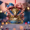 Transfronterizo 250º Aniversario de la Fundación de los Estados Unidos Colgante Acrílico Regalo del Día de la Independencia Decoraciones del Cuatro de Julio