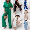 Comercio Exterior Otoño e Invierno Ins Commuter Europeo y Americano Transfronterizo Traje Deportivo Casual para Mujer Manga Larga Moderno Versátil Temporada de Otoño e Invierno