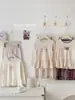 Pijama de Algodón Puro para Niñas con Conejo de Pan Otoño 2026, Clase A 100% Algodón Lindo Conjunto de Ropa de Casa con Encaje