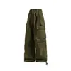 Pantalones Cargo Paracaídas Transfronterizos para Hombre, Marca Americana de Moda High Street, Pierna Recta Holgada, Jeans de Pierna Ancha Caídos con Bolsillos Grandes