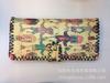 Nueva cartera de impresión hecha a mano escénica para estudiante mujer graffiti retro estilo étnico PU