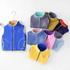 Chaleco Polar para Niños Otoño e Invierno Engrosado Cálido con Capucha para Niños y Niñas