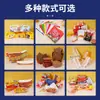 Caja de papel kraft desechable personalizada tipo barco para snacks comerciales, tiras fritas, barbacoa, bandeja abierta, caja de empaque de barco para pollo frito