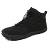 Botas de Nieve para Hombre para Invierno, con Forro Polar Adicional y Aislamiento Espeso, Impermeables y Antideslizantes para Exteriores, de Caña Media, Cálidas para Condiciones del Noreste, con Banda Elástica, Botas de Algodón para Hombre
