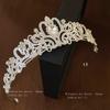 Diadema de flor de diamante gota de agua corona diadema fiesta de cumpleaños diadema de alto sentido atmósfera de foto de moda accesorios para el cabello al por mayor