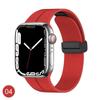 Correa magnética plegable para Apple iWatch con hebilla táctil magnética para Apple Watch, correa deportiva de silicona líquida.