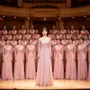 Gran Disfraz de Coro Disfraz de Actuación Falda Larga para Mujer Estilo Nuevo Lentejuelas Coro de Adultos Disfraz de Escenario Actuación de Competición Vestido de Noche
