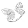 Anel Borboleta Doce Feminino Exquisito e Elegante Luxo Leve Elegante Anel Aberto Design de Nicho Ins Criativo Anel de Dedo